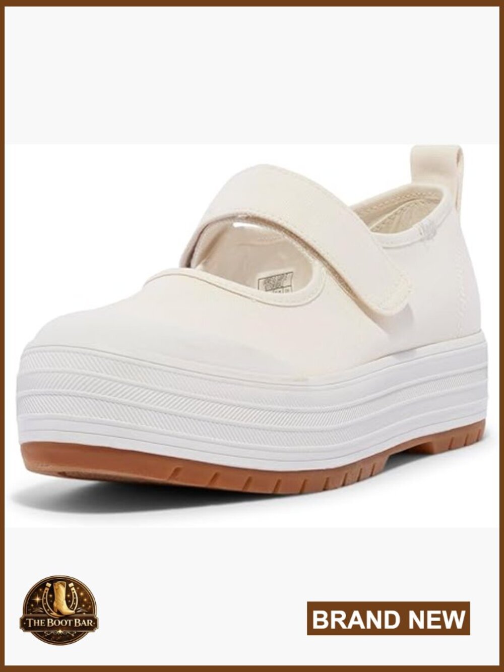Mary Jane Platform Sneakers Hook & Loop Closure Cushioned
